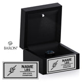 Cleveland High School Boys Wrestling 2026 Championship Black LED Ring Box