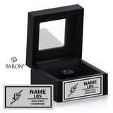 Cleveland High School Boys Wrestling 2026 Championship Black Window Ring Box