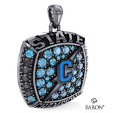 Cleveland High School Boys Wrestling 2026 Championship Ring Top Pendant - Design 1.6