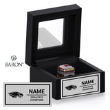 Clifton-Clyde High School Track & Field 2026 Championship Black Window Ring Box