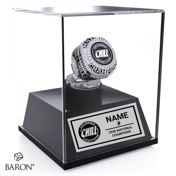 Columbus Chill Boys Hockey 2026 Championship Display Case