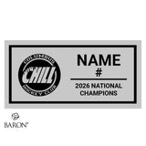 Columbus Chill Boys Hockey 2026 Championship Black LED Ring Box
