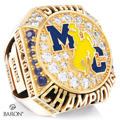 Custer County Cowgirls Wrestling 2026 Championship Ring - Design 3.2