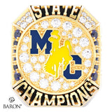 Custer County Cowgirls Wrestling 2026 Championship Ring - Design 3.2