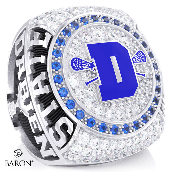 Darien High School Boys Lacrosse 2026 Championship Ring - Design 2.1