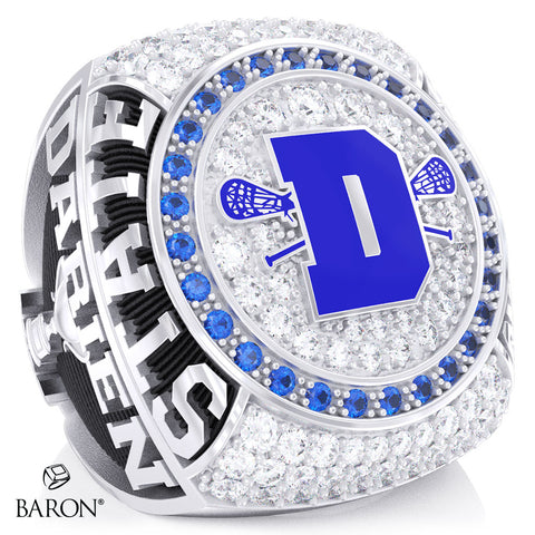 Darien High School Boys Lacrosse 2026 Championship Ring - Design 2.1