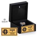 Detroit Country Day School Women's Soccer 2026 Championship Black LED Ring Box