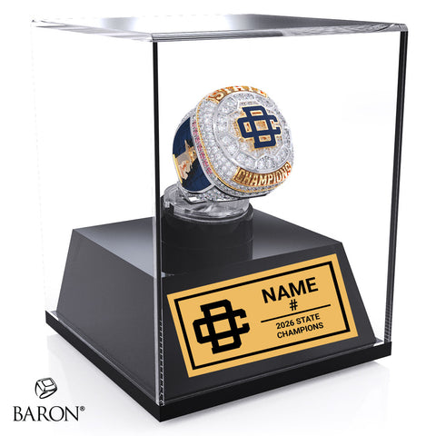 Detroit Country Day School Women's Soccer 2026 Championship Display Case