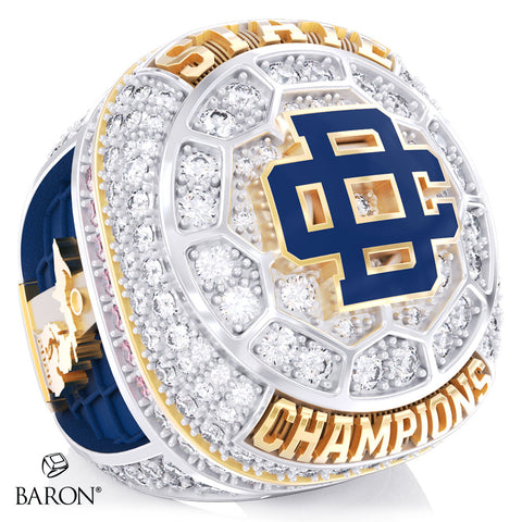 Detroit Country Day School Women's Soccer 2026 Championship Ring - Design 1.1