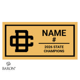 Detroit Country Day School Women's Soccer 2026 Championship Black Window Ring Box