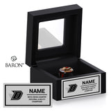 Dublin High School Boys Cross Country 2025 Championship Black Window Ring Box