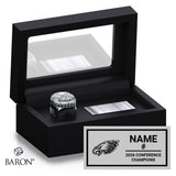 East Henderson Basketball 2026 Championship Black Standard Window Ring Box