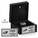 East Henderson Basketball 2026 Championship Black LED Ring Box