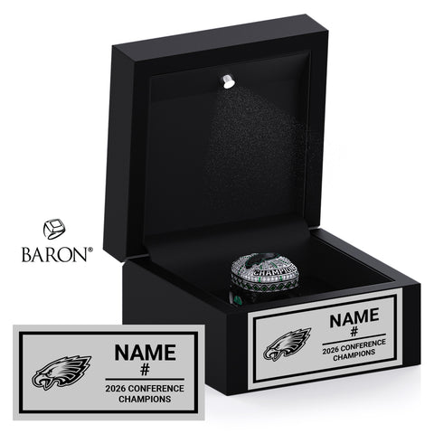 East Henderson Basketball 2026 Championship Black LED Ring Box
