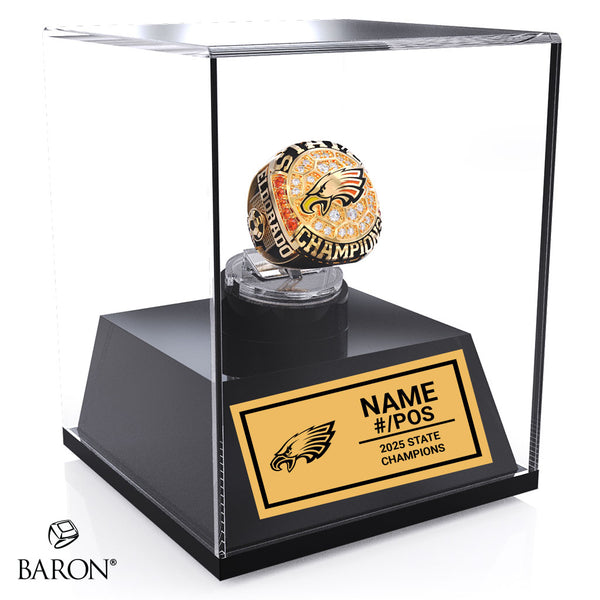 Eldorado High School Girls Soccer 2025 Championship Display Case