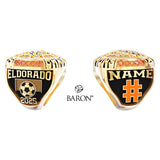Eldorado High School Girls Soccer 2025 Championship Ring - Design 2.1