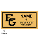 Elk Grove High School Baseball & Softball 2026 Championship Black LED Ring Box