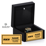 Emerald Coast Cheer Beachi Summit 2026 Championship Black LED Ring Box