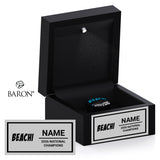 Emerald Coast Cheer Beachi 2026 Championship Black LED Ring Box