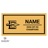 Esperanza High School Cheer 2026 Championship Black Window Ring Box
