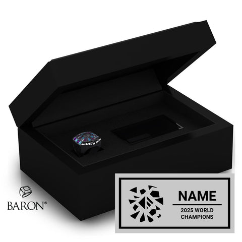 Ethereal Winds Band 2025 Championship Black Standard Window Ring Box