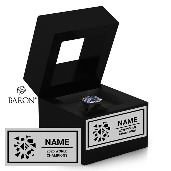 Ethereal Winds Band 2025 Championship Black Window Ring Box