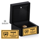 FHE Hawks Soccer 2025 Championship Black LED Ring Box