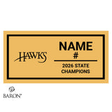 FHE Hawks Soccer 2026 Championship Black Standard Window Ring Box