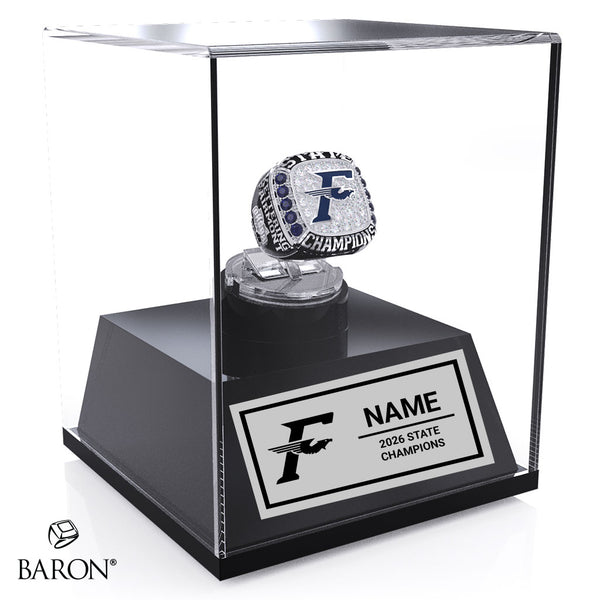 Fairmont High School Girls Basketbal 2026 Championship Display Case