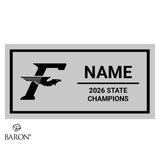 Fairmont High School Girls Basketbal 2026 Championship Black Window Ring Box