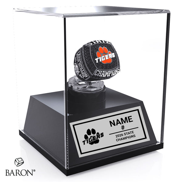 Farmington High School Boys Lacrosse 2026 Championship Display Case