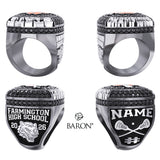 Farmington High School Boys Lacrosse 2026 Championship Ring - Design 2.1