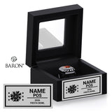 Fiesta Bowl Officials 2026 Championship Black Window Ring Box
