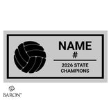 Flagstaff High School Girls Beach Volleyball 2026 Championship Black Standard Window Ring Box