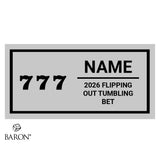 Flipping Out Tumbling 2026 BET Championship Black Standard Window Ring Box