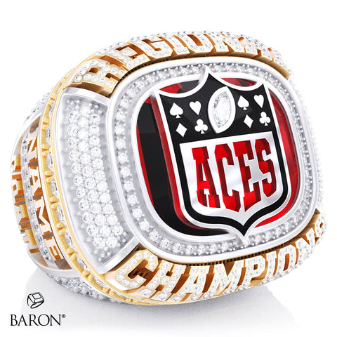 Flipping Out Tumbling Aces 2026 Championship Ring - Design 1.4