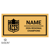 Flipping Out Tumbling Aces 2026 Championship Black Standard Window Ring Box