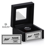 Florida Top Dog Allstars Aces Cheer 2026 Championship Black Window Ring Box