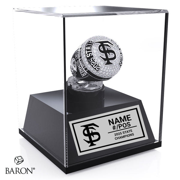 Fort Sumner High School Football 2025 Championship Display Case