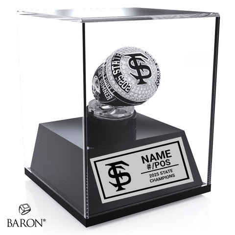 Fort Sumner High School Football 2025 Championship Display Case