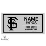 Fort Sumner High School Football 2025 Championship Black LED Ring Box