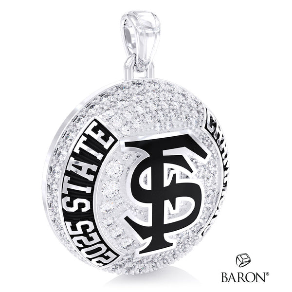 Fort Sumner High School Football 2025 Championship Ring Top Pendant - Design 4.7