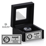 Fox Motors Hockey Club 2026 Championship Black Window Ring Box