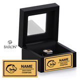 Frederick Douglass High School Cheer 2025 Championship Black Window Ring Box
