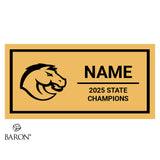 Frederick Douglass High School Cheer 2025 Championship Black LED Ring Box