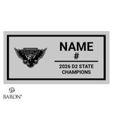 Freedom High School Stunt Cheer 2026 Championship Black Window Ring Box