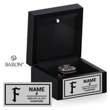 Fremont Senior High School Baseball 2026 Championship Black LED Ring Box