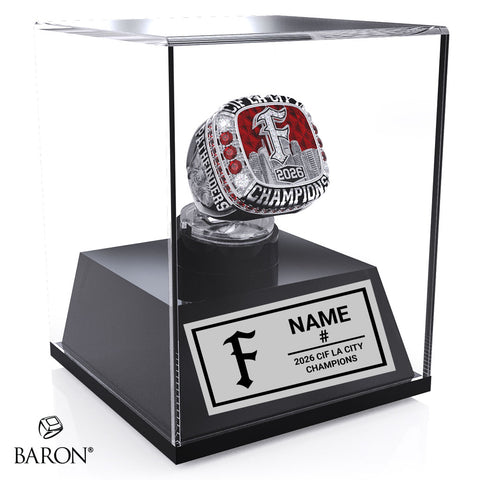 Fremont Senior High School Baseball 2026 Championship Display Case