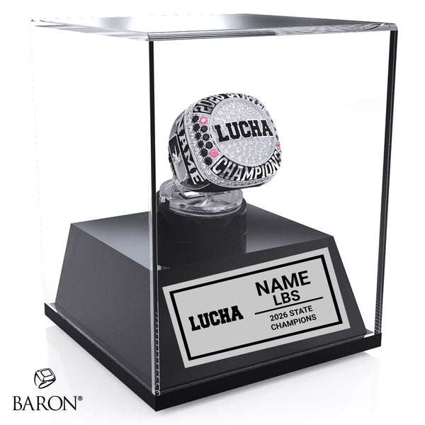 Garden City High School Wrestling 2026 Championship Display Case
