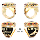 Georgetown College Cheer 2026 Championship Ring - Design 2.1